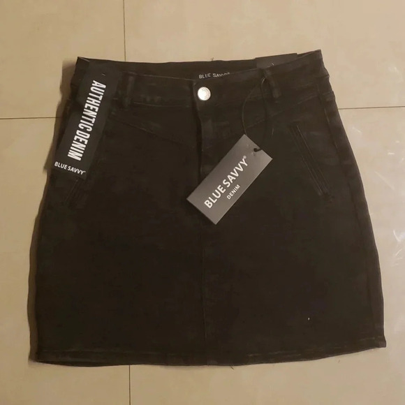 Blue savvy denim skirt size XL NWT - Picture 1 of 3